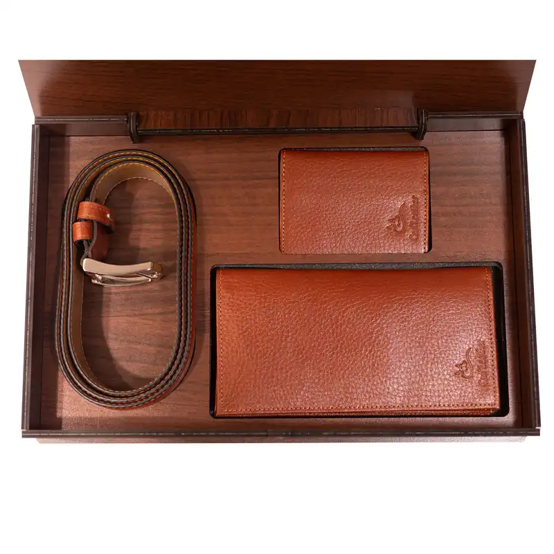 ست هدیه مردانه چرم کن ا مدل S-168