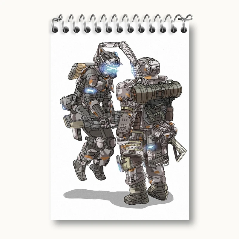 دفتر یادداشت 50 برگ خندالو مدل بازی تایتان فال (Titanfall) کد 32594