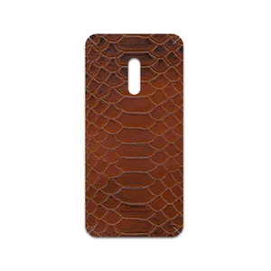 MAHOOT Brown-Snake-Leather Cover Sticker for OPPO Realme X