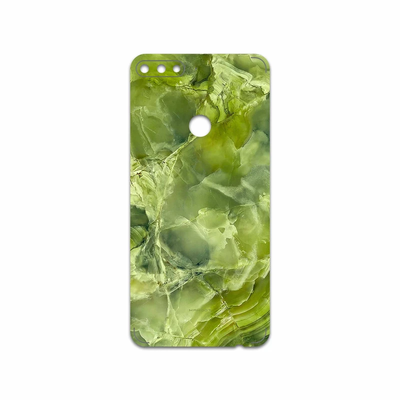 برچسب پوششی ماهوت مدل Green Crystal Marble مناسب برای گوشی موبایل هوآوی Y7 Prime 2018