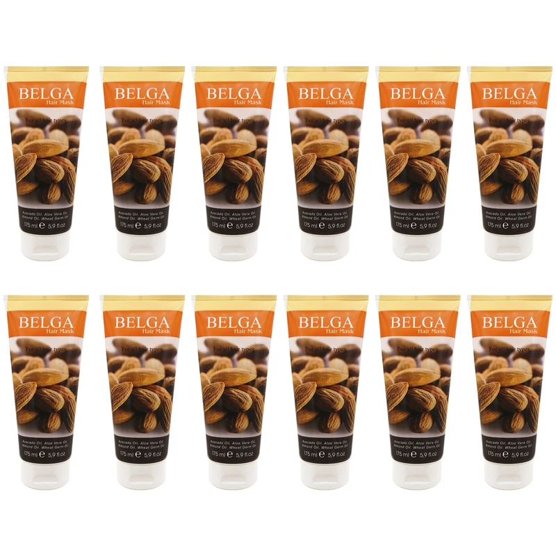 ماسک مو بلگا مدل Almond حجم 175 میلی لیتر مجموعه 12 عددی