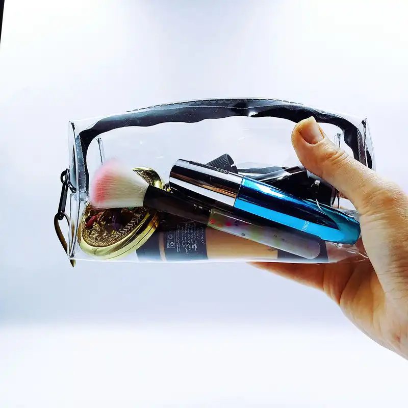 کیف لوازم آرایش زنانه مدل  شفاف sayas GM12 مجموعه 2 عددی