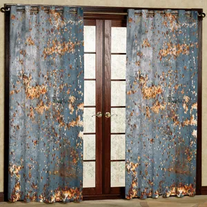 پرده مدل چاپی طلا کوب هازان پانچی کد 2182 سایز 140x200 سانتی متر