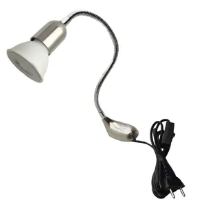 چراغ دیواری مدل خرطومی فلزی ثابت طرح بالا تابلویی پایه GU5.3 کد F541