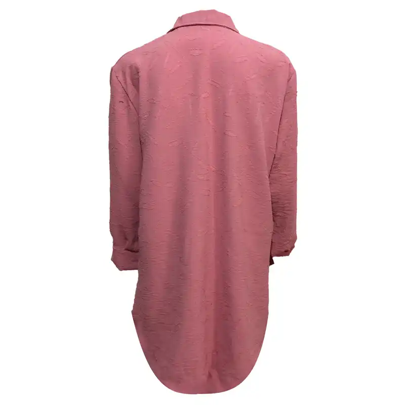 مانتو زنانه مدل نخی ابر و بادی دکمه دار جیب نما اشکی و خالدار tm-2650