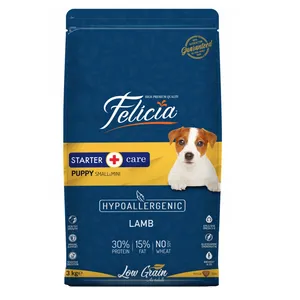 غذای خشک سگ فلیسیا مدل Starter Care-Puppy-Small-Mini-Lamb وزن 3 کیلوگرم