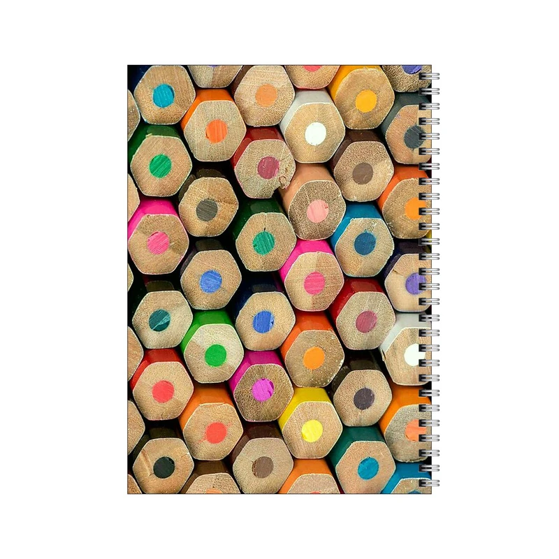 دفتر مشق 50 برگ بامبیلیپ طرح دسته مداد رنگی ها کد 2254084