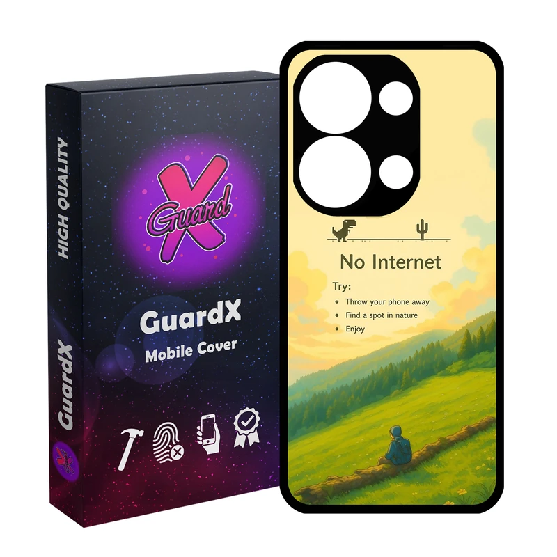کاور گارد ایکس طرح بدون اینترنت مدل 10904 مناسب برای گوشی موبایل شیائومی Redmi Note 13 Pro 4G / Poco M6 Pro 4G