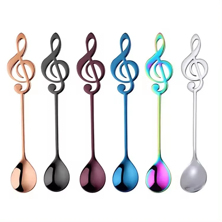 قاشق چای خوری مدل  موزیکال بسته 6 عددی