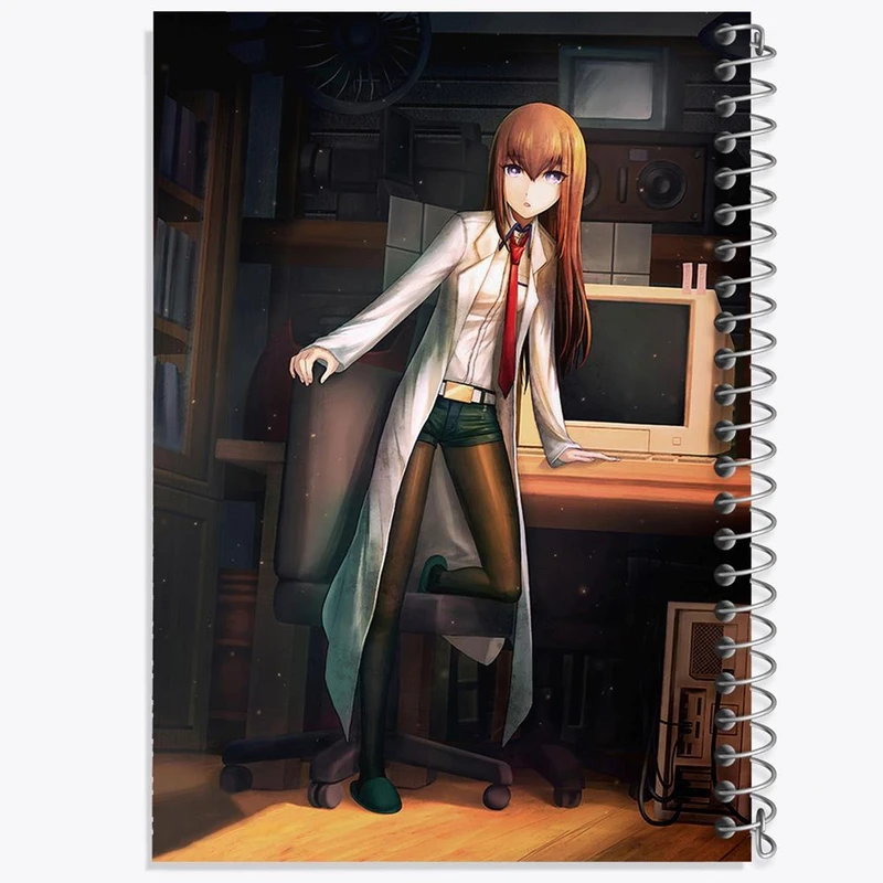 دفتر نقاشی 50 برگ خندالو مدل کوریسو ماکیسه و رینتارو انیمه اشتاینز گیت کد 17496