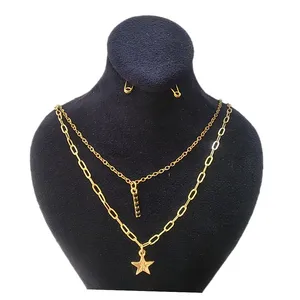 گردنبند زنانه مدل SS 0169 مجموعه 2 عددی