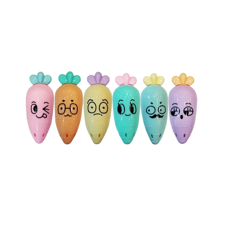 ماژیک علامت گذار مدل هویج کد 143664 مجموعه 6 عددی