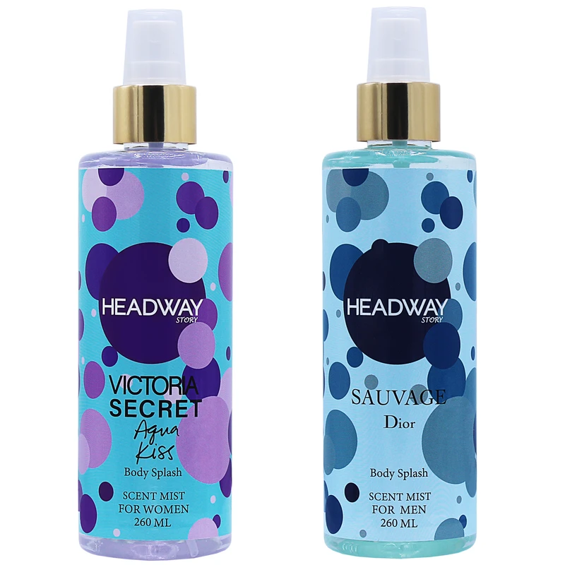 بادی اسپلش هدوی استوری مدل ساواج و ویکتوریا سکرت اکواکیس حجم 260 میلی لیتر مجموعه 2 عددی