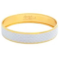 النگو طلا 18 عیار زنانه طلای مستجابی مدل آوا تراش سفید کد 2