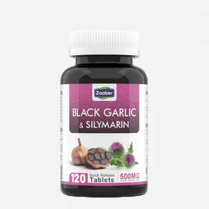  قرص سیر سیاه و سیلیمارین زوبر بسته 120 عددی