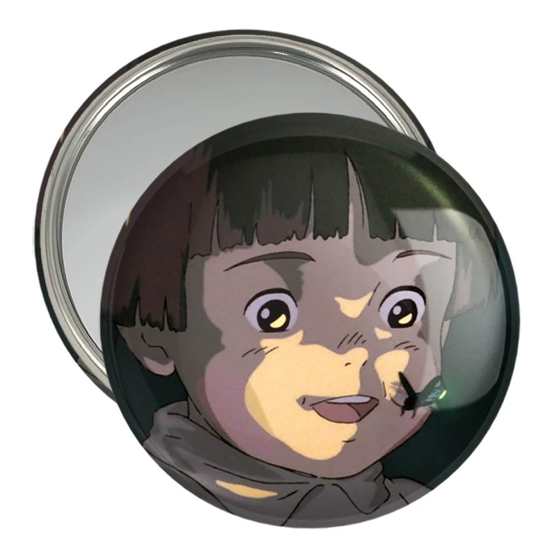 آینه جیبی خندالو مدل ستسوکو انیمیشن گورستان کرم های شب تاب  کد 13705