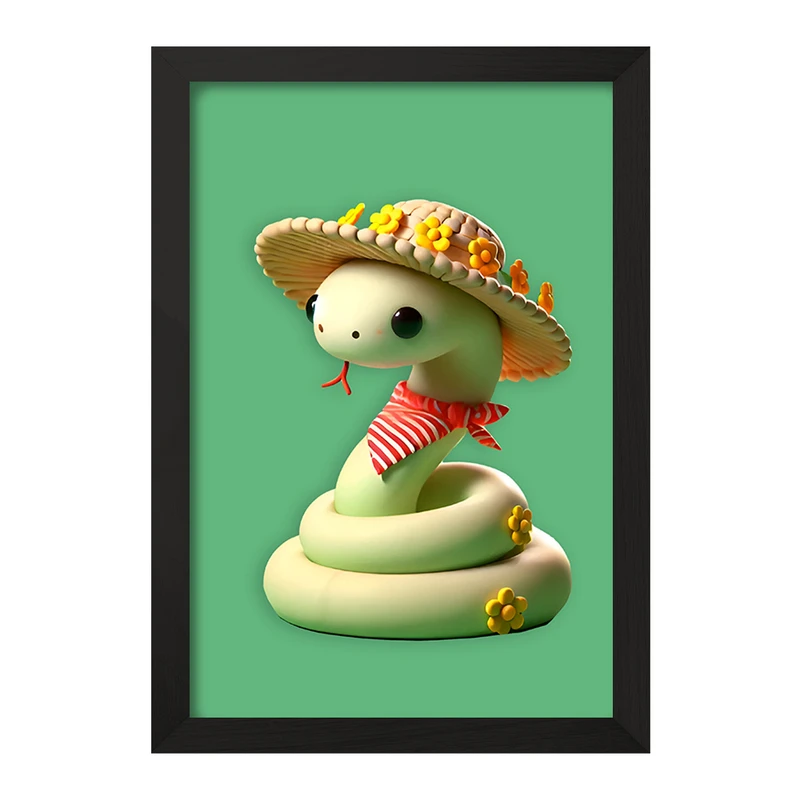 تابلو خندالو مدل مار بامزه کد F9307