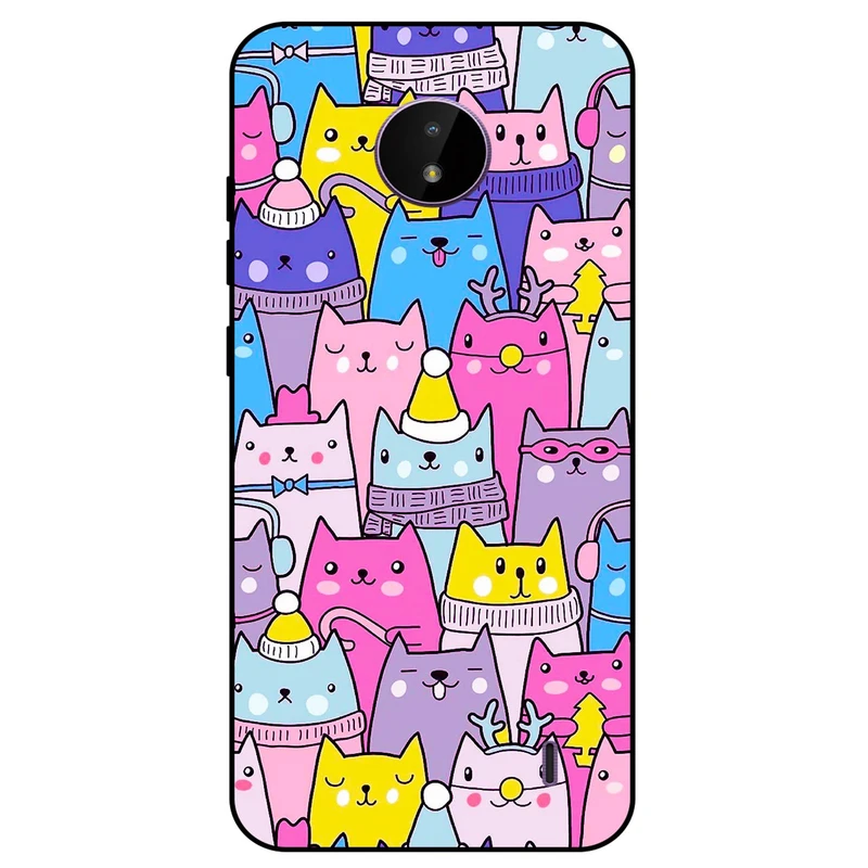 کاور مگافون طرح گربه مدل 8065 مناسب برای گوشی موبایل نوکیا C10 / C20
