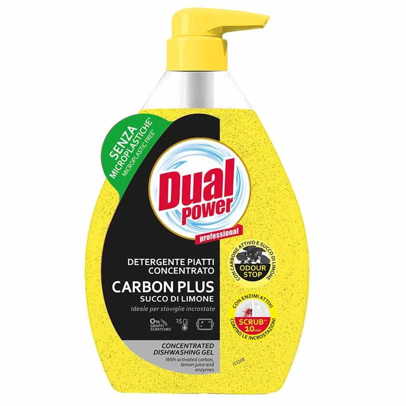 مایع ظرفشویی دوآل پاور مدل carbon plus lemon حجم 600 میلی لیتر