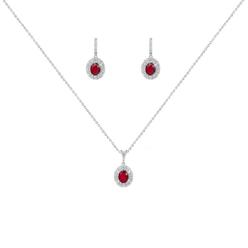 نیم ست نقره زنانه مدل NI R35