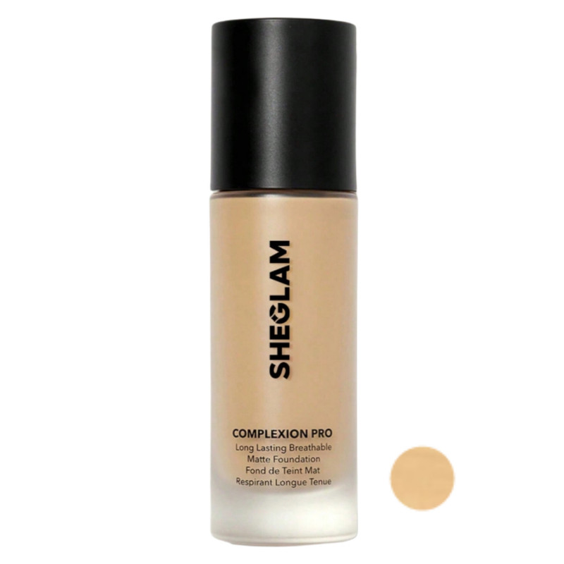 کرم پودر مایع Spf15 شیگلم مدل Complexion Pro Matte Sand مناسب برای پوست چرب و مختلط رنگ بژ طلایی شماره 06 حجم 30 میلی لیتر