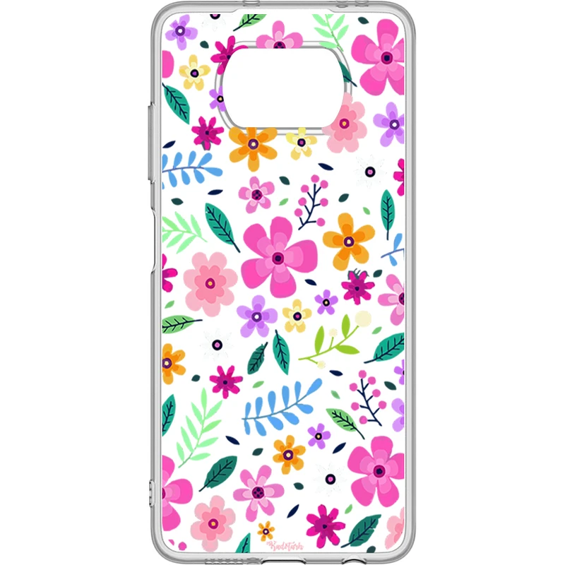 کاور طرح گل مناسب برای گوشی موبایل شیائومی Poco X3