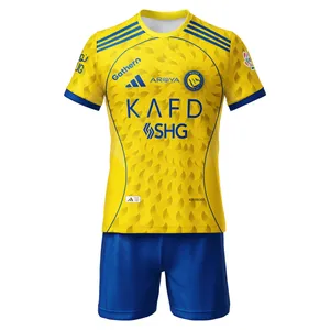 ست تی‌شرت و شلوارک ورزشی پسرانه مدل رونالدو النصر کد 509