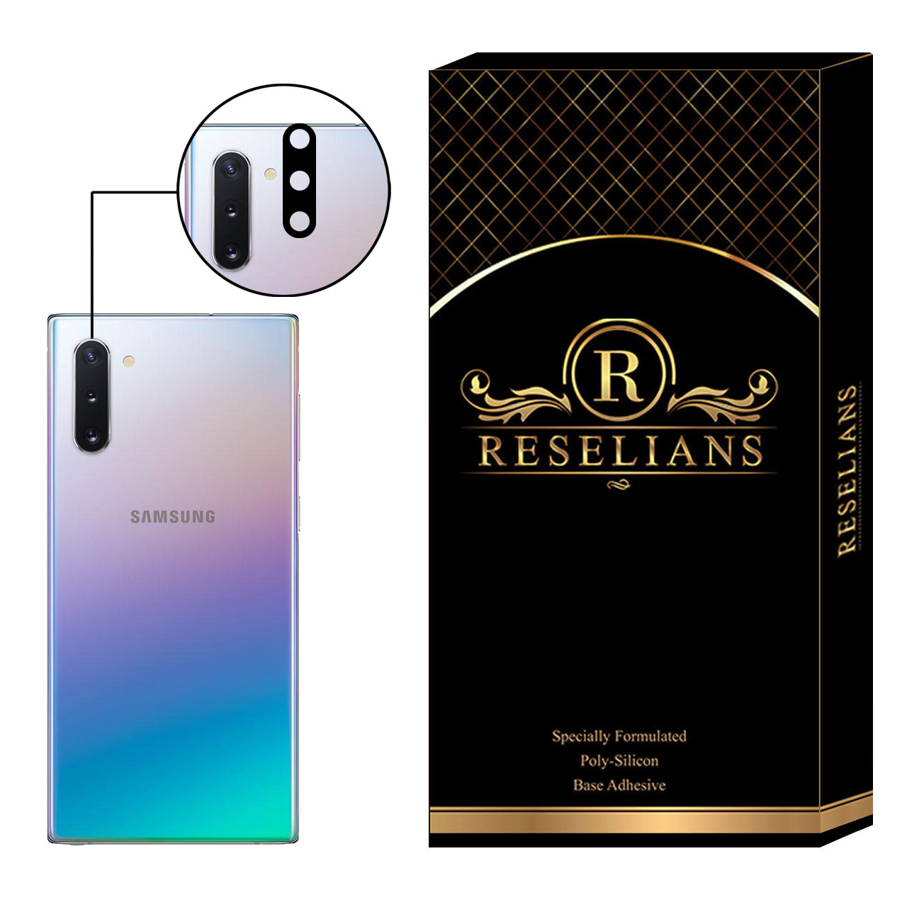 محافظ لنز دوربین سرامیکی رزلیانس مدل RBL مناسب برای گوشی موبایل سامسونگ Galaxy Note10