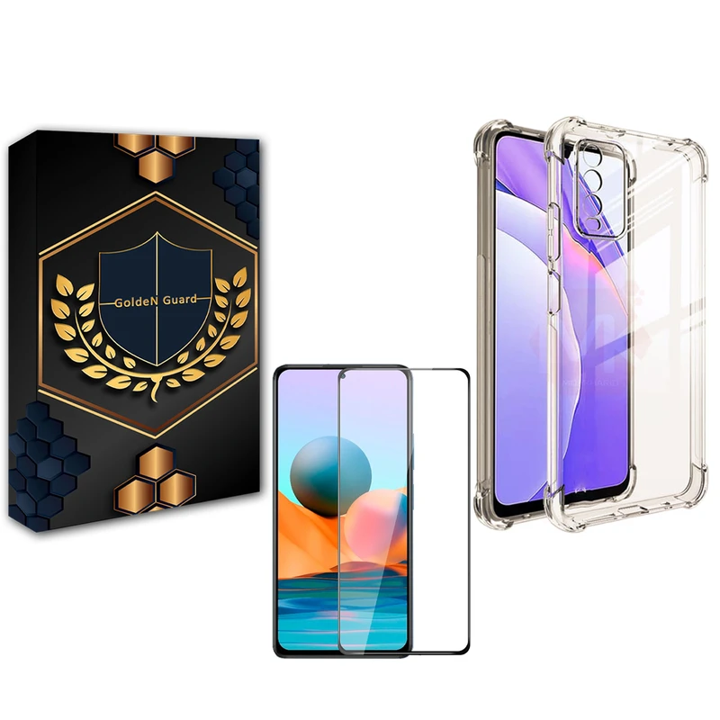 کاور گلدن گارد مدل کپسولی مناسب برای گوشی موبایل شیائومی Redmi note10 4G/Redmi note 10S به همراه محافظ صفحه نمایش