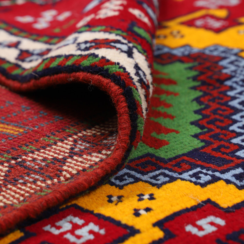 فرش دستبافت دو متری طرح خراسان کد 4020568