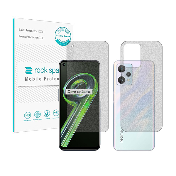 محافظ صفحه نمایش مات راک اسپیس مدل HyMTT مناسب برای گوشی موبایل ریلمی 9 5G به همراه محافظ پشت گوشی