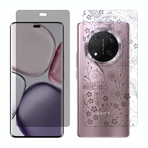 Glass Together model privacy screen protector suitable for Honor X9c mobile phone with back cover sticker