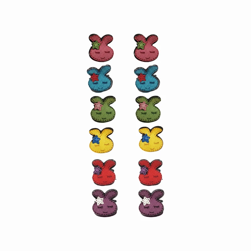 گیره مو دخترانه مدل خرگوش کد 125 بسته 12 عددی