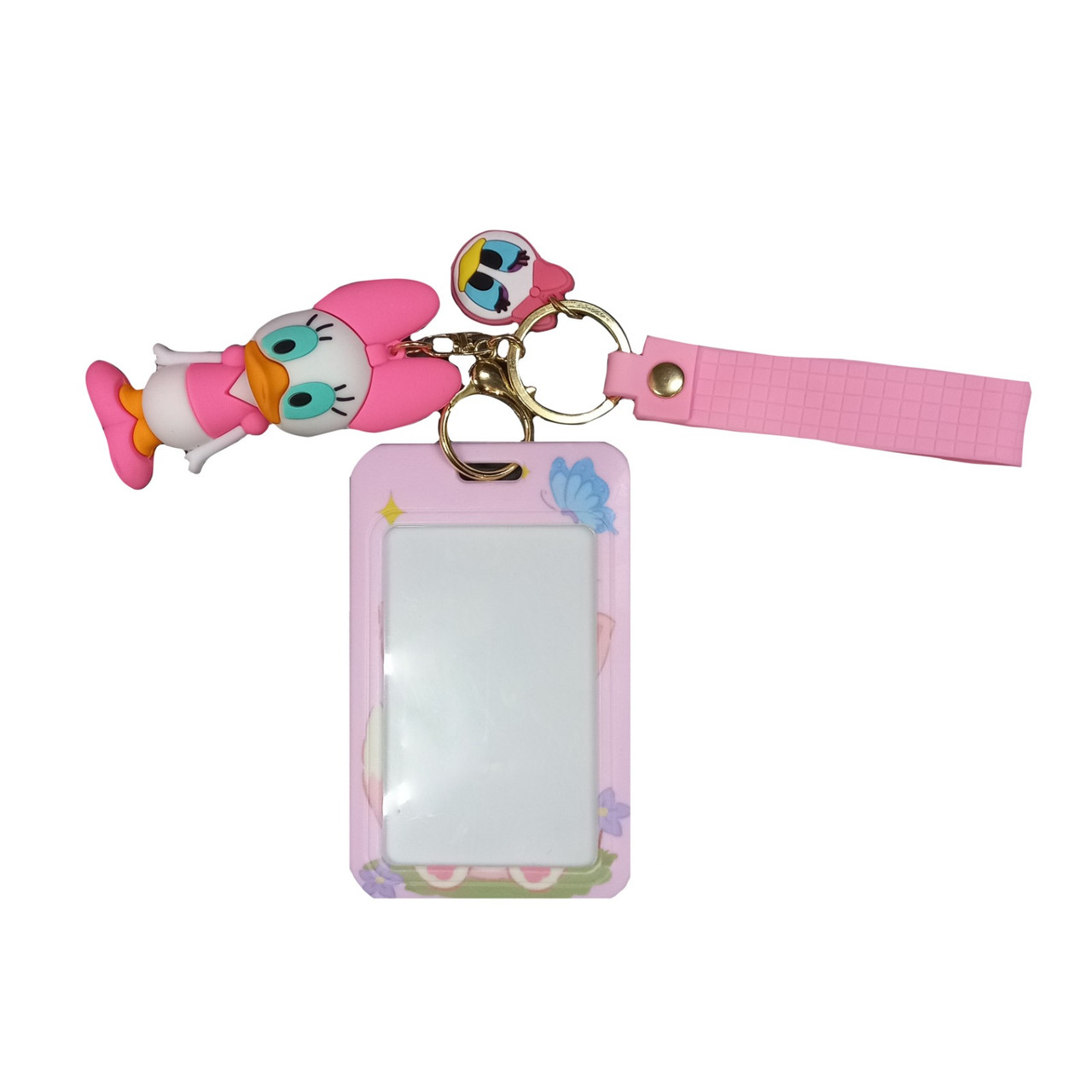 جاکلیدی دخترانه مدل اردک به همراه جاکارتی