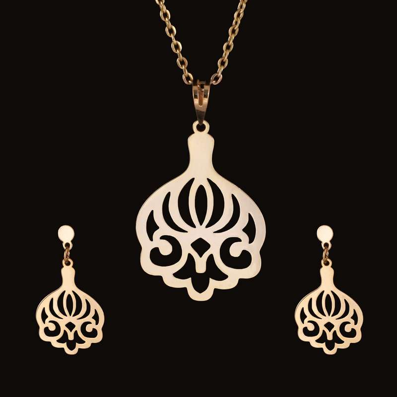 نیم ست نقره زنانه مدل h414