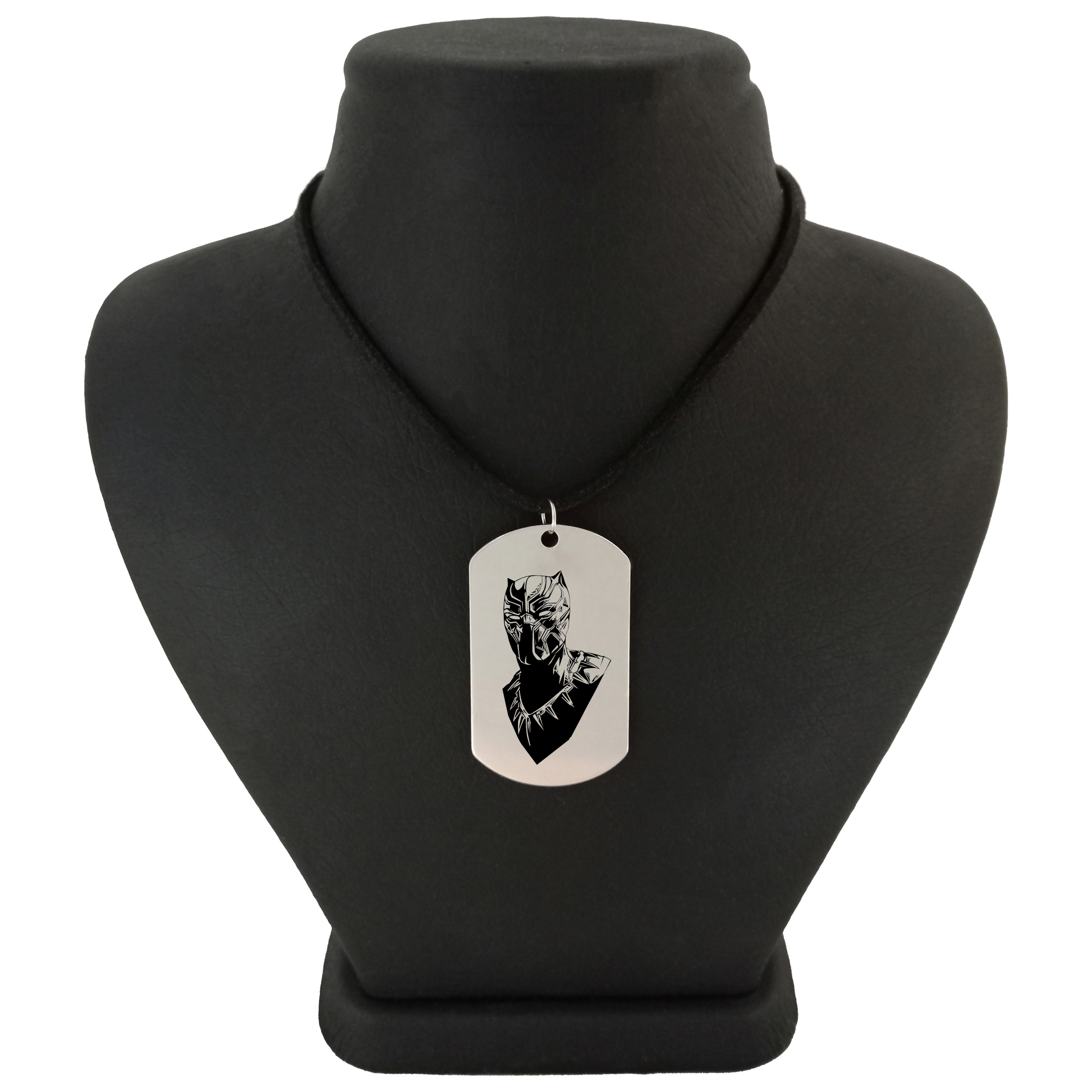 گردنبند مردانه ترمه ۱ مدل پلنگ سیاه Black Panther کد Sam 2379