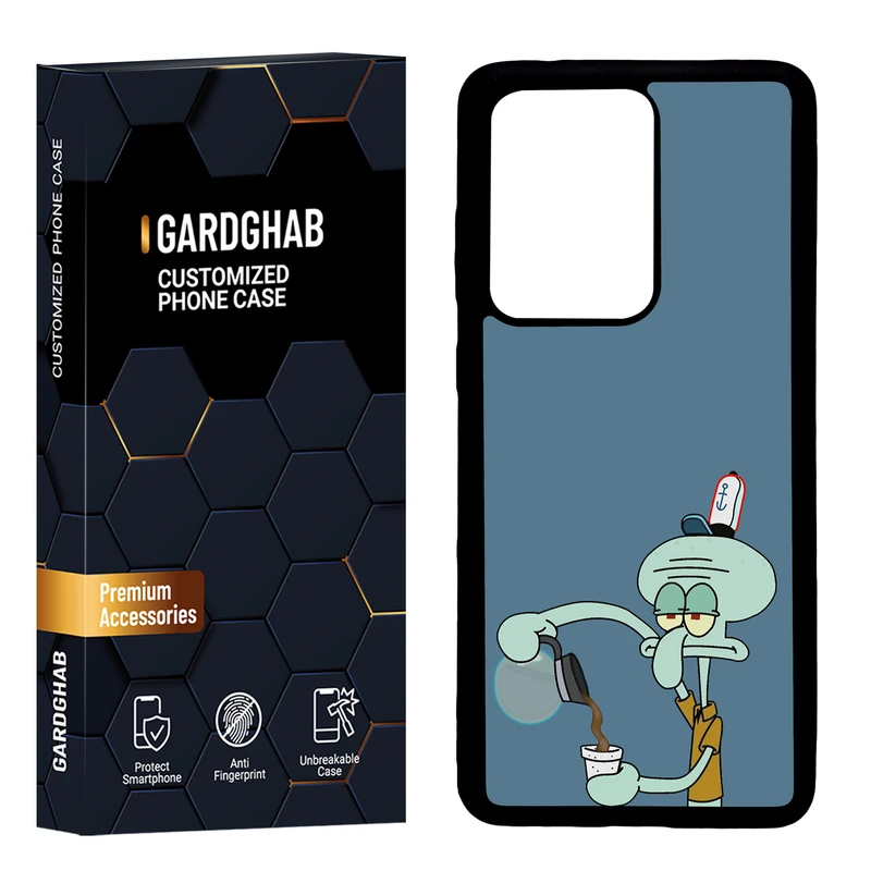 کاور گارد قاب مدل دور ژله ای پشت گلس فانتزی مناسب برای گوشی موبایل سامسونگ  Galaxy S20 Ultra