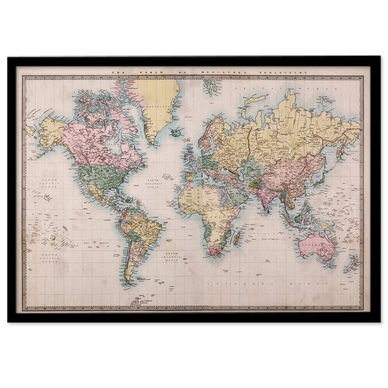 تابلو بکلیت طرح نقشه جهان مدل B-S1218