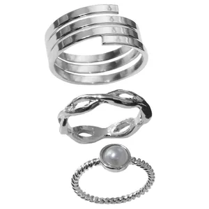 بند انگشتی زنانه کد RKH_1220 مجموعه 3 عددی