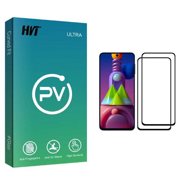 محافظ صفحه نمایش اچ وی تی مدل PV glass مناسب برای گوشی موبایل سامسونگ Galaxy M51 بسته دو عددی