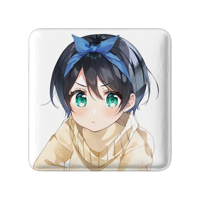 پیکسل خندالو طرح روکا انیمه کانوجو اوکاری مدل مربعی کد 34822