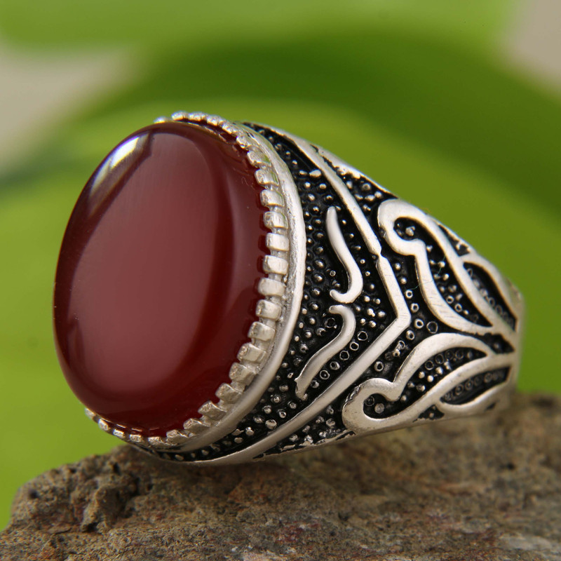 انگشتر نقره مردانه بازرگانی میلادی مدل سنگ عقیق رکاب سیاه قلم سیلندری کد AM_3065 انگشتر نقره مردانه بازرگانی میلادی مدل سنگ عقیق رکاب سیاه قلم سیلندری کد AM_3065