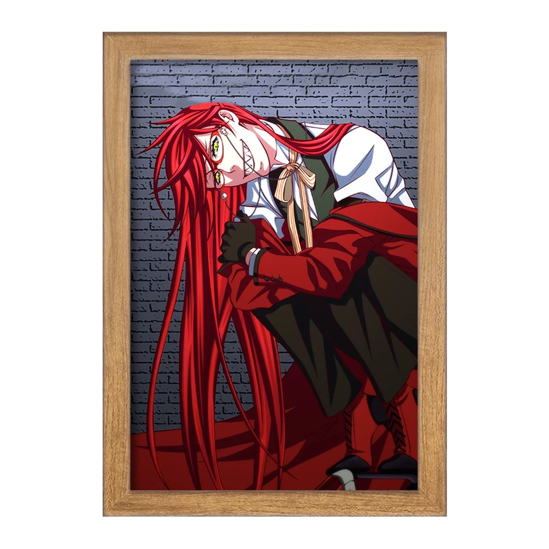 تابلو خندالو مدل گریل انیمه خادم سیاه Black Butler  کد 16328