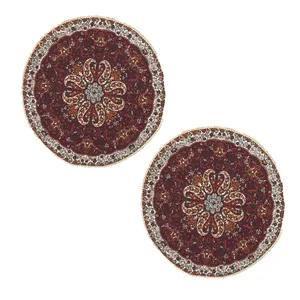 رومیزی ترمه مدل نسترن کد ASALI-50 بسته دو عددی 