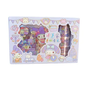 برچسب مدل برش خورده طرح کرومی و ملودی به همراه چسب واشی مجموعه 12 عددی