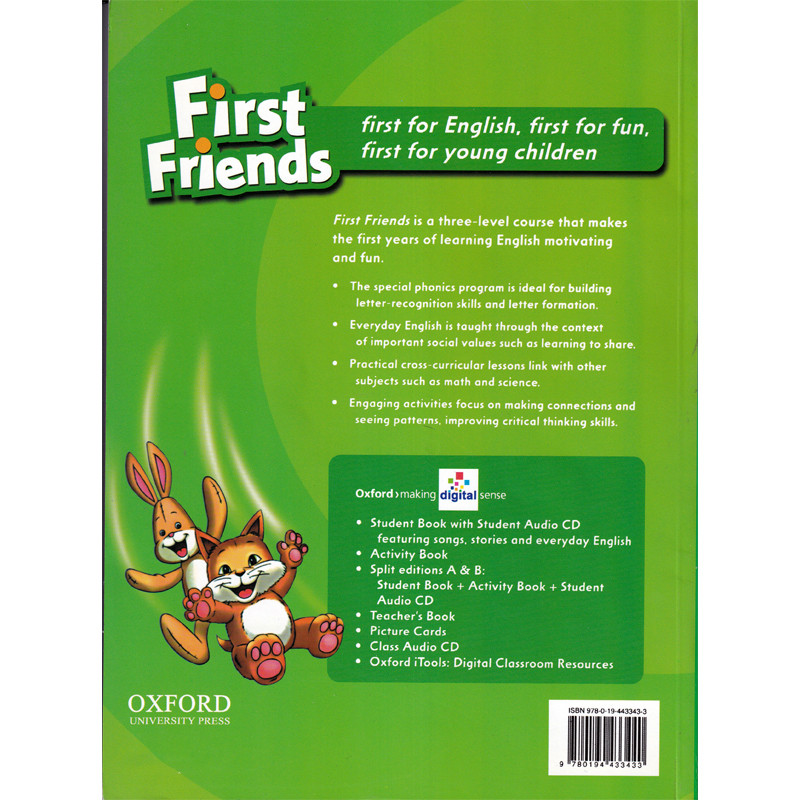 کتاب First Friends 1 اثر Susan lannuzzi انتشارات Oxford