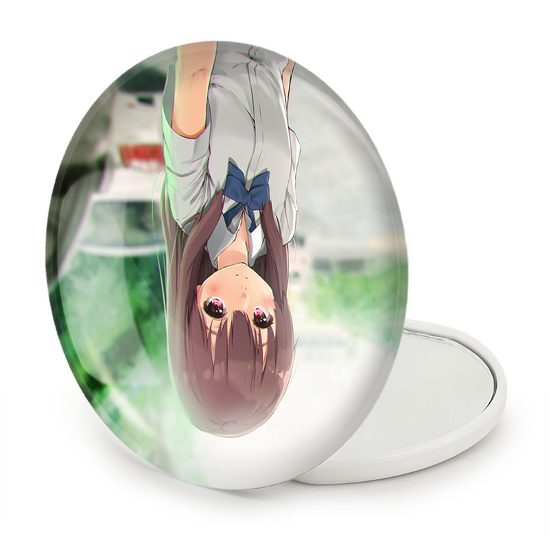 آینه جیبی خندالو طرح شوکو نیشیمیا انیمه سایلنت ویس A Silent Voice مدل تاشو کد 15776