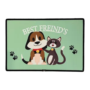 مت زیرانداز ظرف غذا و آب سگ و گربه مدل pf1