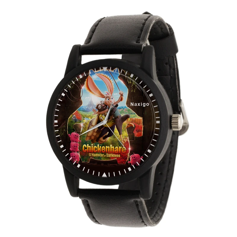 ساعت مچی عقربه ای ناکسیگو مدل Chickenhare and the Hamster of Darkness کد LF14007