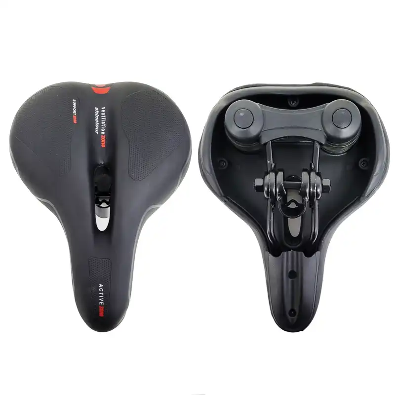 زین دوچرخه مدل سوپاپدار طبی پهن سوراخ دار